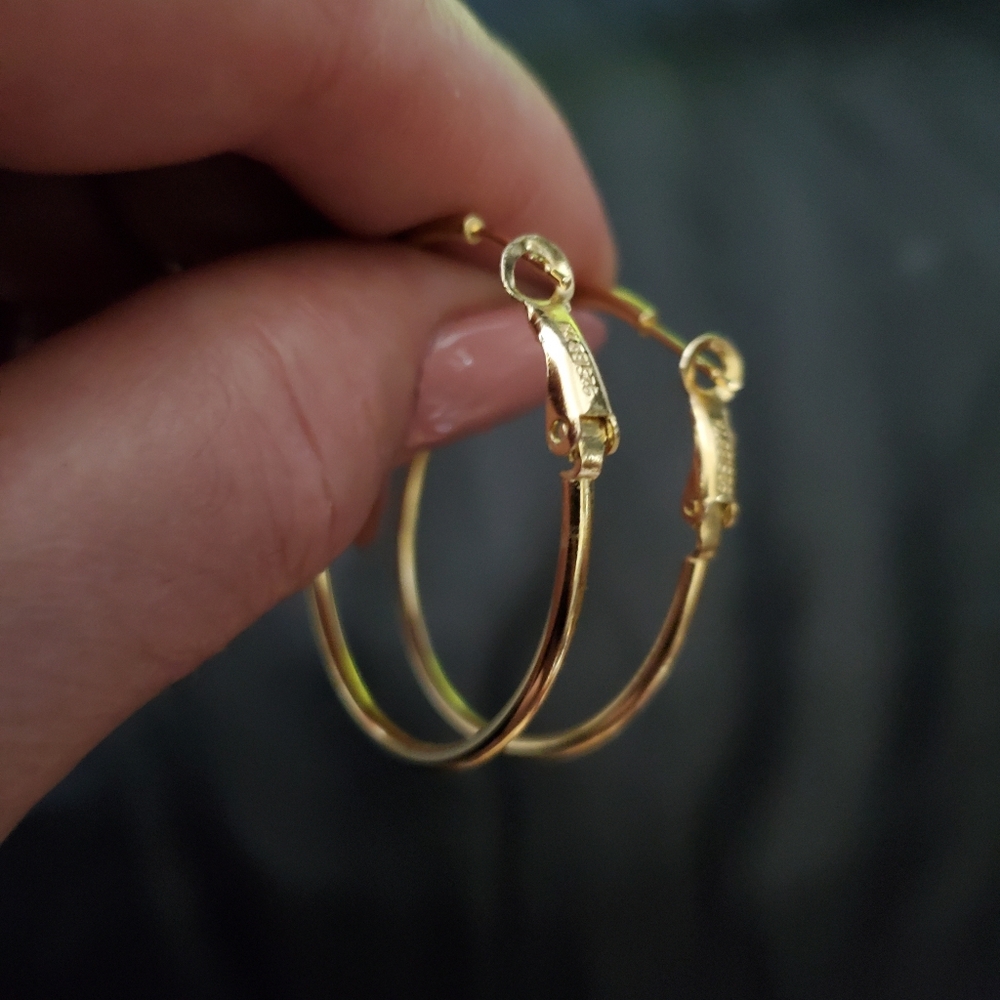 Silver 925 IBB TH Hoop earrings - Picture 5 of 6